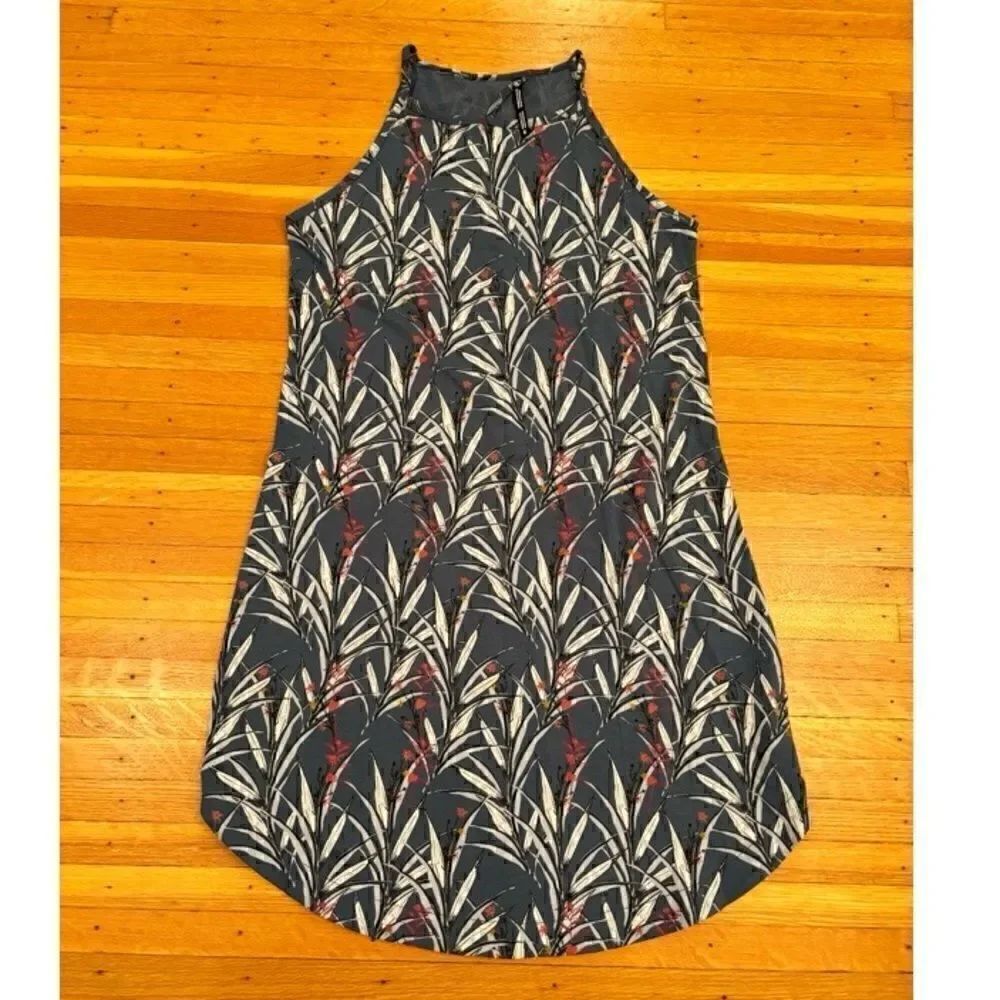 Kuhl blue floral sleeveless dress
